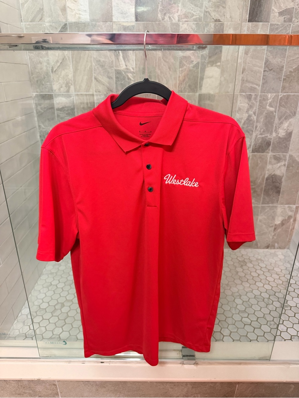Nike Red Westlake Embroidered Men's Polo